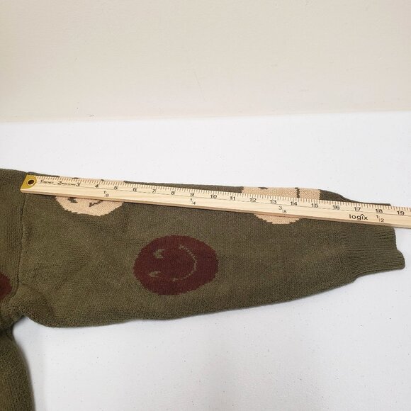 Forever 21 Womens Smiley Face Sweater Cardigan Size Small - Picture 8 of 8